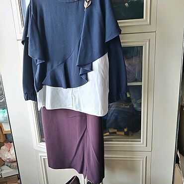 Винтаж ручной работы. Ярмарка Мастеров - ручная работа Винтаж: Блуза.Style!48-50+.Oversize.Индивиды,личности,индивидуальности!Spain. Handmade.