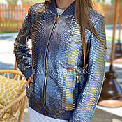 Одежда handmade. Livemaster - original item women`s jacket from natural Python skin. Handmade.