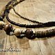 Multi-row beads made of wood and coconut. Beads2. BijouSiberia. My Livemaster. Фото №5