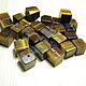 Order Tiger eye square, 8 mm cube. Elena (luxury-fittings). Livemaster. . Beads1 Фото №3