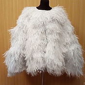 Одежда handmade. Livemaster - original item Mantles: Cape cape made of ostrich feathers. Handmade.