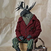 Куклы и игрушки handmade. Livemaster - original item interior doll: The Moose is Elegant. Handmade.