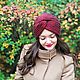 Заказать  Чалма с блеском "Красная Тафта". SOFIE ACCESSORIES. Ярмарка Мастеров. . Чалмы Фото №3