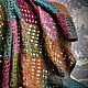 Order Knitted shawl 'Autumn palette'. YULYA BLACKBERRY. Livemaster. . Shawls Фото №3