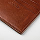 Кожаный бумажник Bifold медно-коричневого цвета. Кошельки. Lecro. Ярмарка Мастеров.  Фото №4