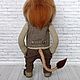 Лев Леонидас.Войлочная интерьерная игрушка. Войлочная игрушка. Svetlana Vlasova felting. Ярмарка Мастеров.  Фото №6