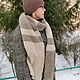 Заказать Шарф палантин из вспушенной альпаки бежевый коричневый. wooly.hats&sweaters. Ярмарка Мастеров. . Шарфы Фото №3