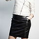 Pencil leather skirt with two pockets. Skirts. Lollypie - Modiste Cat. My Livemaster. Фото №4