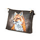 Order Bag-Clutch 'Sly Fox '. Pelle Volare. Livemaster. . Clutches Фото №3