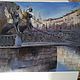Pastel painting of St. Petersburg (griffins bridge blue gray city). Pictures. Pastelena. My Livemaster. Фото №6