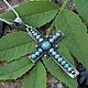Men's cross with turquoise in 925 sterling silver HH0068, Cross, Yerevan,  Фото №1