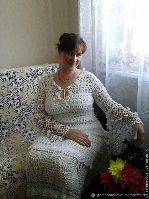 Dress openwork 'my Favorite' handmade, Dresses, Dmitrov,  Фото №1