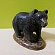 The bear is made of natural Ural ornamental stones Calcite. Figurines. Kamnerezy-urala. My Livemaster. Фото №4