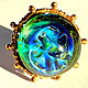 Ring Emerald green with blue iridescence, Rings, St. Petersburg,  Фото №1