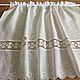 Curtains-cafe made of linen in the Russian style. Curtains. Linen fantasy. Online shopping on My Livemaster.  Фото №2