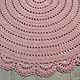 Round large handmade carpet made of cotton cord Rustic-2. Carpets. knitted handmade rugs (kovrik-makrame). My Livemaster. Фото №4