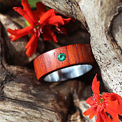Украшения handmade. Livemaster - original item Copy of Copy of Copy of Copy of Copy of Wooden rings with turquoise. Handmade.