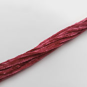 Материалы для творчества handmade. Livemaster - original item Chenille Spain, Bordeaux color, 3 mm.,1 meter. Handmade.