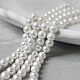 6 мм - Shell Pearl, Белый жемчуг, Нить, 63 штуки, Бусины, Краснодар,  Фото №1