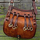 Hunting bag leather, yet feels mod.3, Gifts for hunters and fishers, Sevsk,  Фото №1