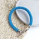 Order The bracelet is made of beads blue. Tatyana Kudryavceva (KroskaBusinca). Livemaster. . Cord bracelet Фото №3