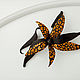 Order Leather decoration Royal Orchid. Orchid Leather Headband. lanssveta. Livemaster. . Headband Фото №3