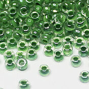 Материалы для творчества handmade. Livemaster - original item Czech beads 10/0 Green procras 10 g 38657 Preciosa. Handmade.
