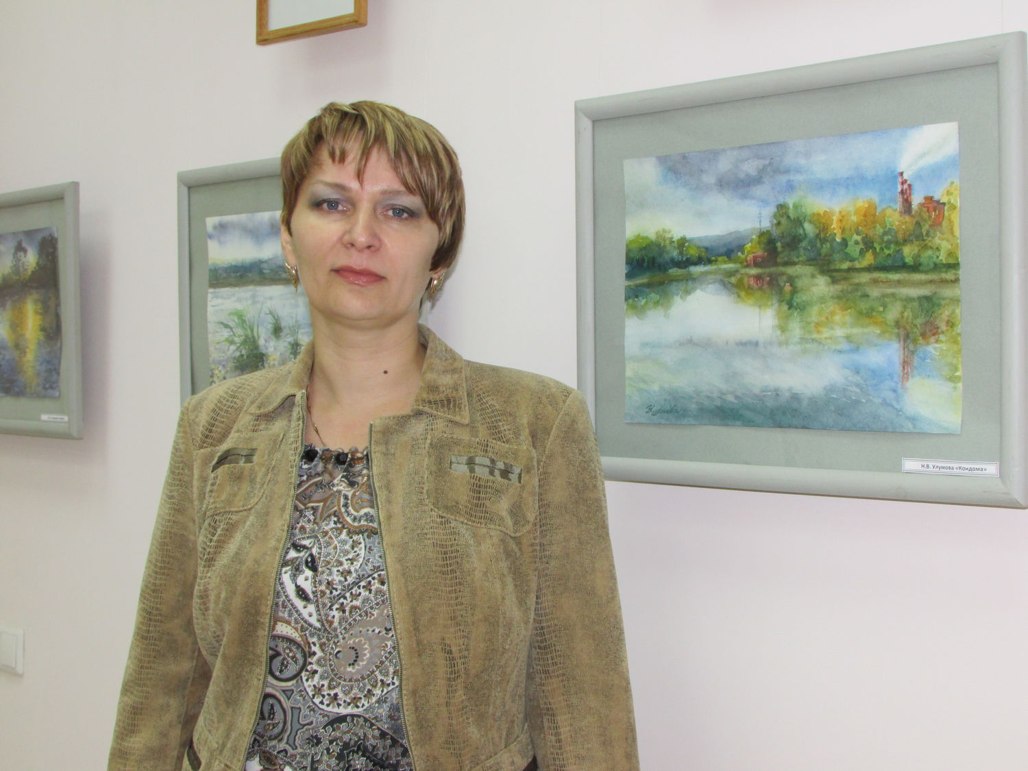 Мои пейзажи на выставке 