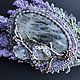Beaded brooch with moonstone and Austrian crystals, Brooches, Moscow,  Фото №1