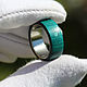 Order Wooden rings with turquoise. The Tree of Life. Livemaster. . Rings Фото №3