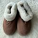 Sheepskin chunis with thick soles are brown. Ugg boots. Warm gift. Online shopping on My Livemaster.  Фото №2