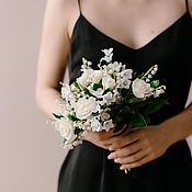 Розы на шпильках - украшения для невесты ручной работы