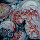 Painting 'Peony-shaped roses' oil on canvas 80h80 cm, Pictures, Moscow,  Фото №1