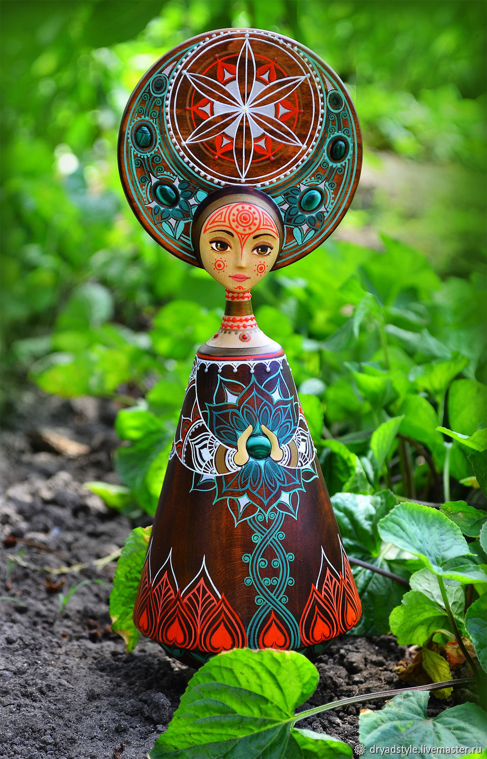 Красивая кукла .Оберег на любовь.Кукла из дерева.Любава в интернет ...