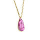 Agate pendant, pink pendant on a chain, Firework pendant'. Pendants. Irina Moro. My Livemaster. Фото №4