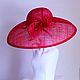 Соломенная шляпа "Red hat". Шляпы. 'Ariadne's thread' (ariadna_hats). Ярмарка Мастеров.  Фото №5