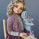 Милаша с Мишкой. Интерьерная кукла. GladnessPresentDoll. Ярмарка Мастеров.  Фото №5