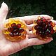 Amber flower brooch made of natural amber Gift to a woman girl. Brooches. BalticAmberJewelryRu Tatyana. My Livemaster. Фото №6