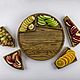Менажница "Пицца". Менажницы. Welovewood. Интернет-магазин Ярмарка Мастеров.  Фото №2