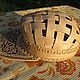 Cap made of birch bark 'Pattern'. headdress. Art.4014. Caps1. SiberianBirchBark (lukoshko70). Online shopping on My Livemaster.  Фото №2