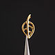 Заказать Подвеска "Листочек" Matt Gold plated Южная Корея. КРАСОТА СВОИМИ РУКАМИ  фурнитура. Ярмарка Мастеров. . Подвески Фото №3