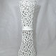 White openwork vase, height 52 cm. Vases. Elena Zaychenko - Lenzay Ceramics. My Livemaster. Фото №4