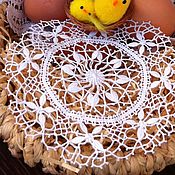 Для дома и интерьера handmade. Livemaster - original item Decorative lace napkin small. Handmade.