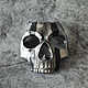 Маска Гоуста темный металлик. Маски персонажей. Qarma Masks. Интернет-магазин Ярмарка Мастеров.  Фото №2