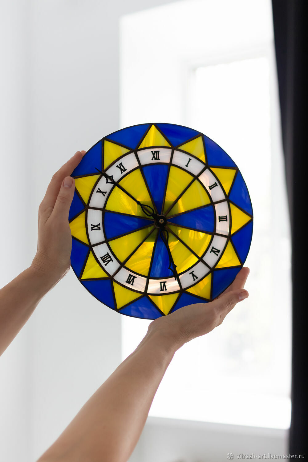 Часы классические: Витражные часы "Солнце" в интернет-магазине на ...