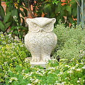 Для дома и интерьера handmade. Livemaster - original item Owl figurine in the style of Provence, decoration for flower beds garden owl. Handmade.
