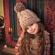 Вязаная шапочка «Теплый вечер». Шапки. NewRareRu.Knitting (Вера). Ярмарка Мастеров.  Фото №6