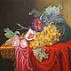 Pintura al óleo Bodegón con frutas, Pictures, Moscow,  Фото №1