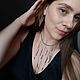 Заказать Колье "Серебряный дождь" из алмазного стекла. A23-jewelry-. Ярмарка Мастеров. . Комплекты украшений Фото №3