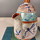 Чайник 1000 мл. со трекозами и пчелами. Чайники. Aire-ceramic--keramika-ruchnoj-raboty. Интернет-магазин Ярмарка Мастеров.  Фото №2